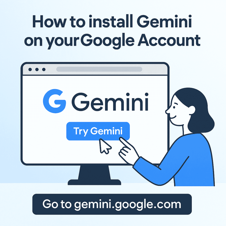 🛠️ TUTORIEL : Comment installer et activer Gemini sur ton compte Google
