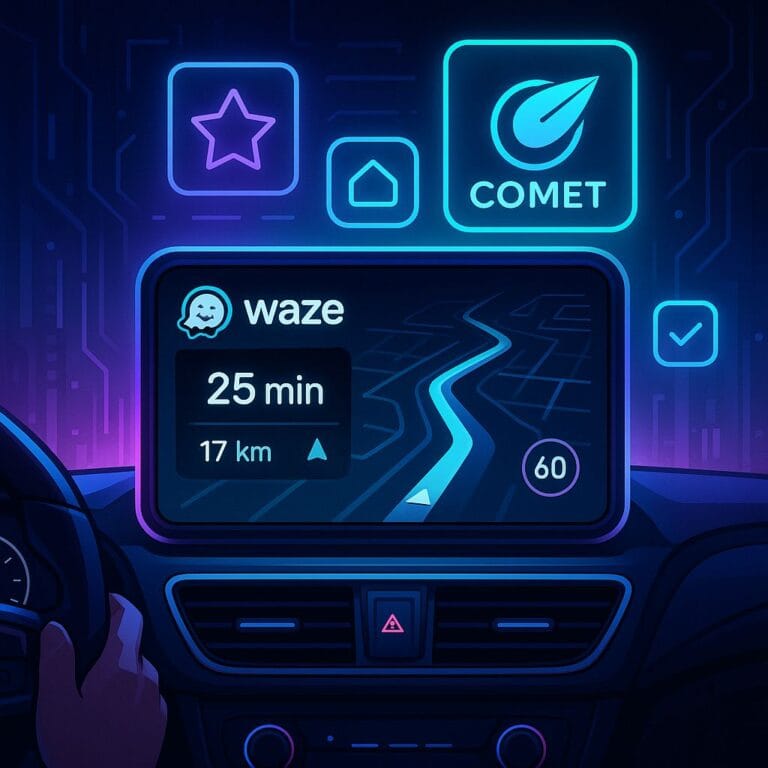 Utiliser l’assistant Comet avec Waze : le duo gagnant