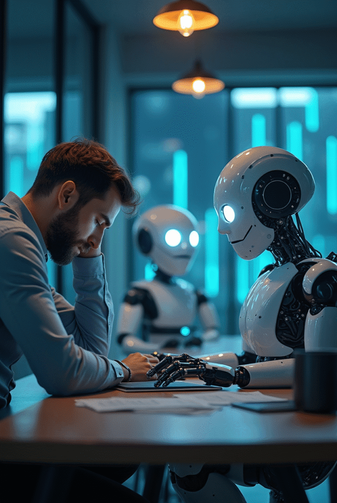 face à face bureau Robot 