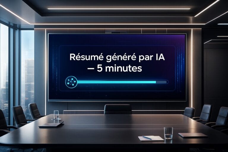 Comment transformer une réunion d’une heure en 15 minutes grâce à l’IA