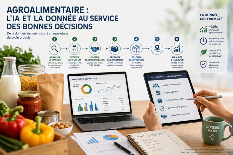 Agroalimentaire : l’IA et la donnée passent à table