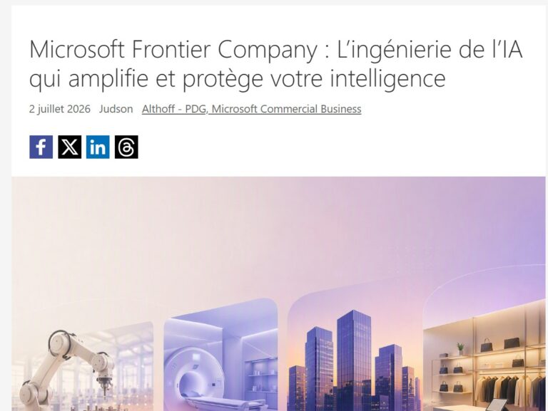 Microsoft Frontier Company : pour faire enfin passer l’IA en production