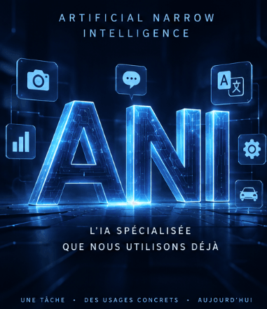 Le concept IA :  l’ANI  ou Artificial Narrow Intelligence