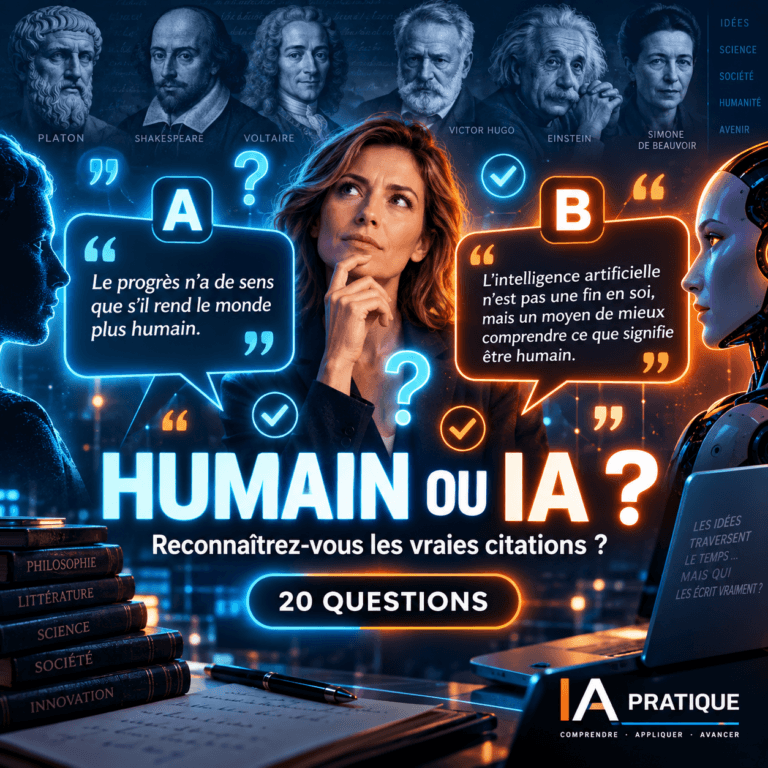 Humain ou IA : sauras-tu faire la différence ?