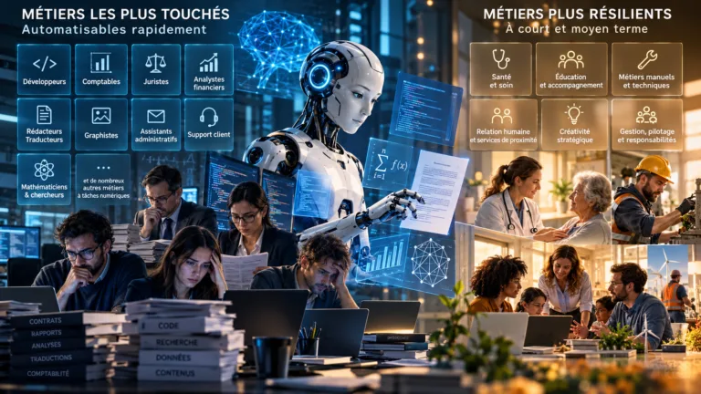 IA et emploi : les m&eacute;tiers les plus menac&eacute;s ne sont plus ceux que l&rsquo;on imaginait il y a un an